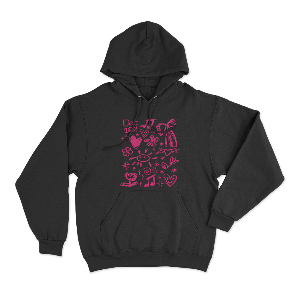 Dec 10 Doodle Art Unisex Hoodie Black Dec 10 Doodle Art Unisex Hoodie Black