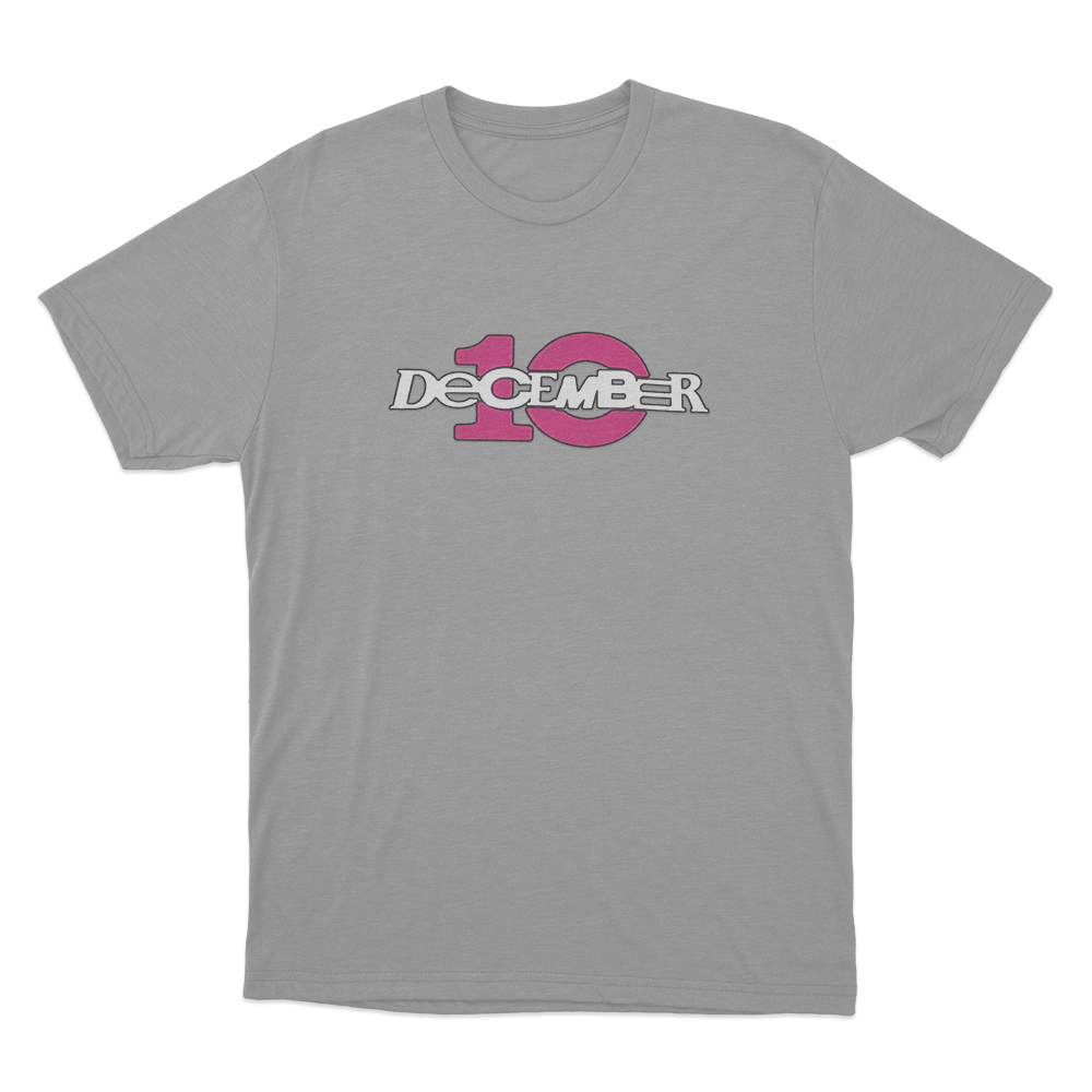 December 10 Logo Unisex T Shirt Grey December 10 Logo Unisex T Shirt Grey