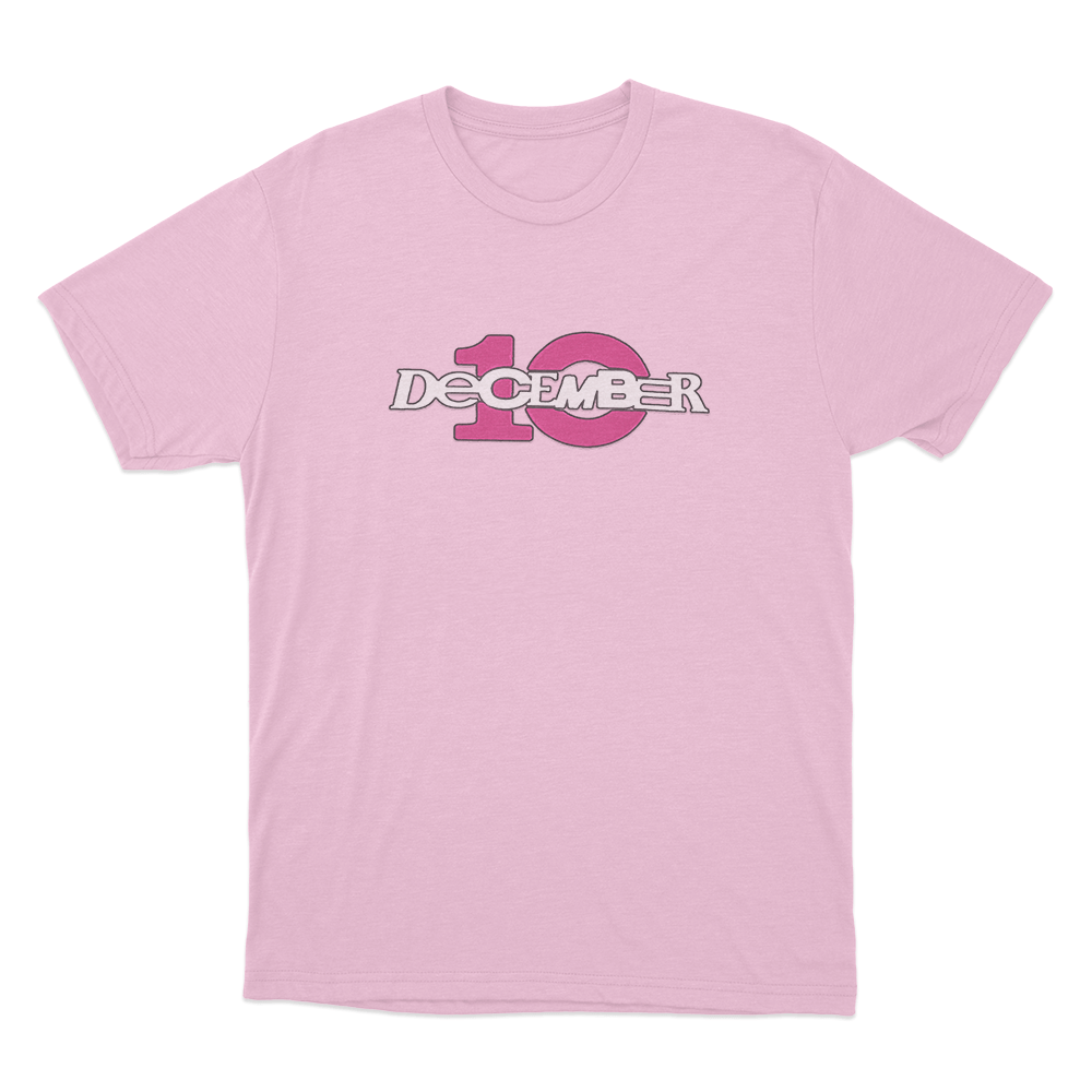 December 10 Logo Unisex T Shirt Pink December 10 Logo Unisex T Shirt Pink