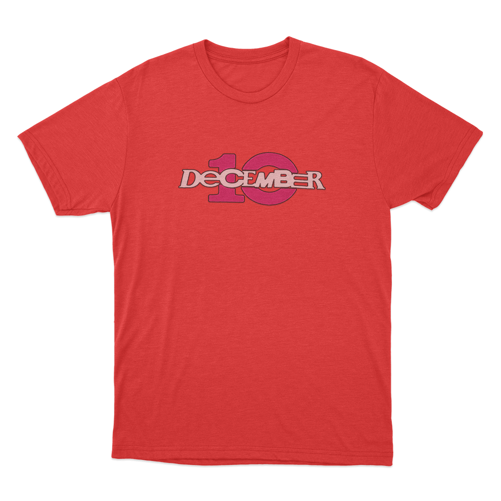 December 10 Logo Unisex T Shirt Red December 10 Logo Unisex T Shirt Red