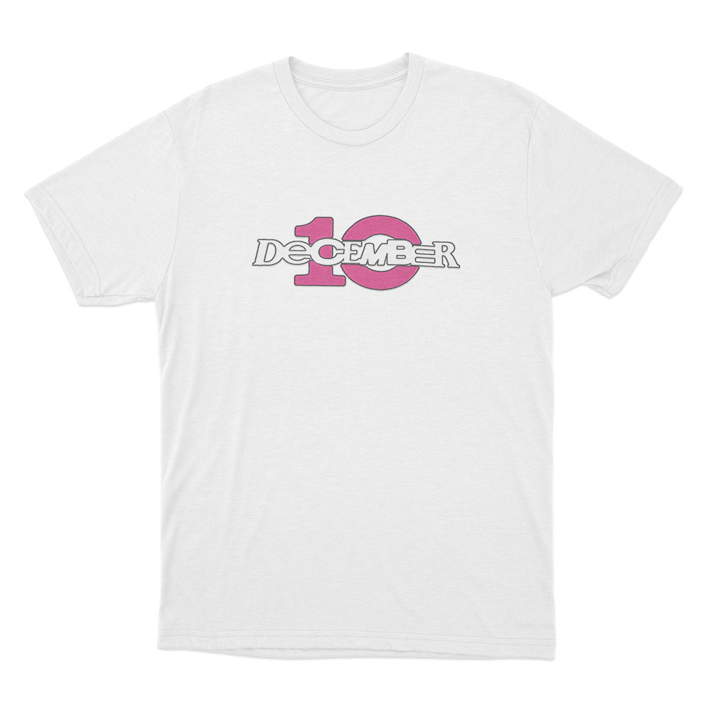 December 10 Logo Unisex T Shirt White December 10 Logo Unisex T Shirt White