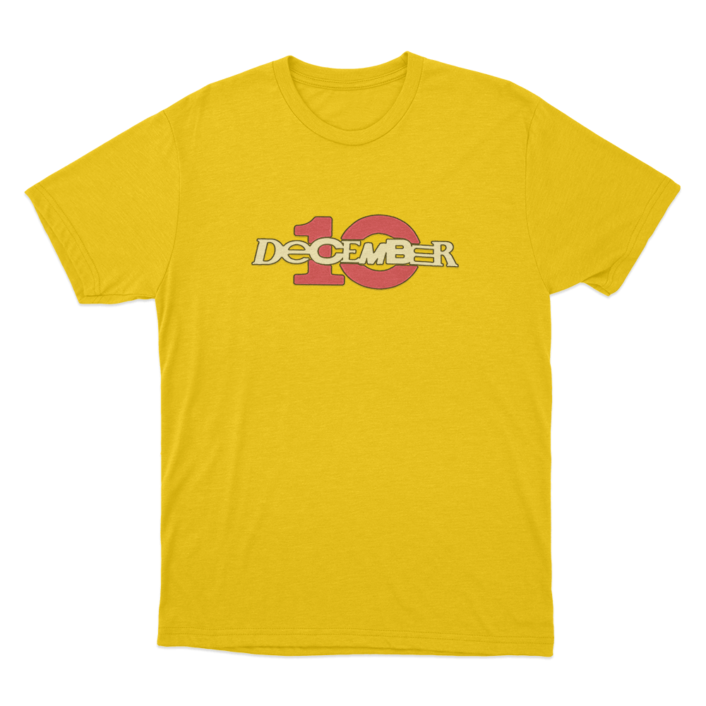 December 10 Logo Unisex T Shirt Yellow December 10 Logo Unisex T Shirt Yellow