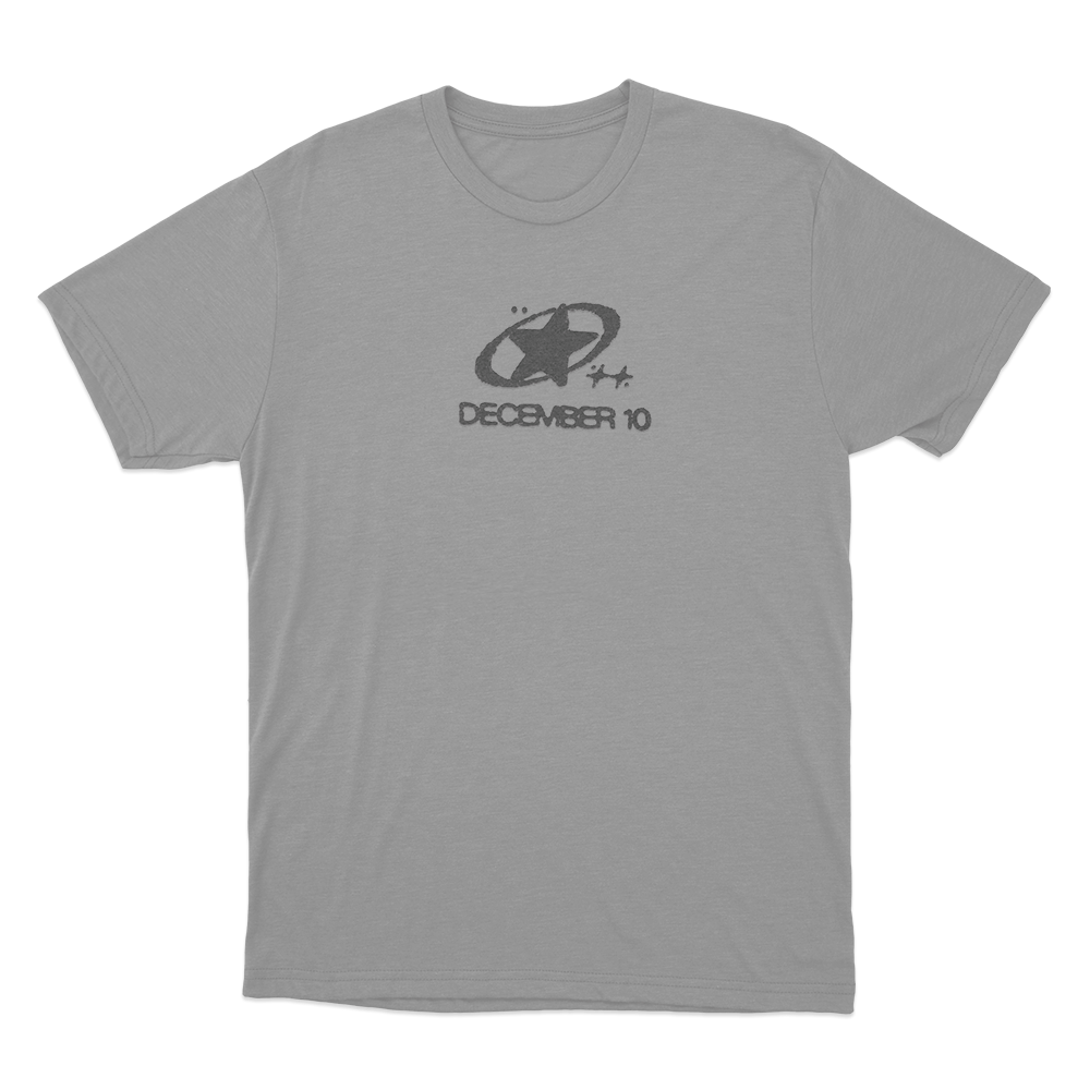 December 10 Planet Star Unisex T Shirt Grey December 10 Planet Star Unisex T Shirt Grey