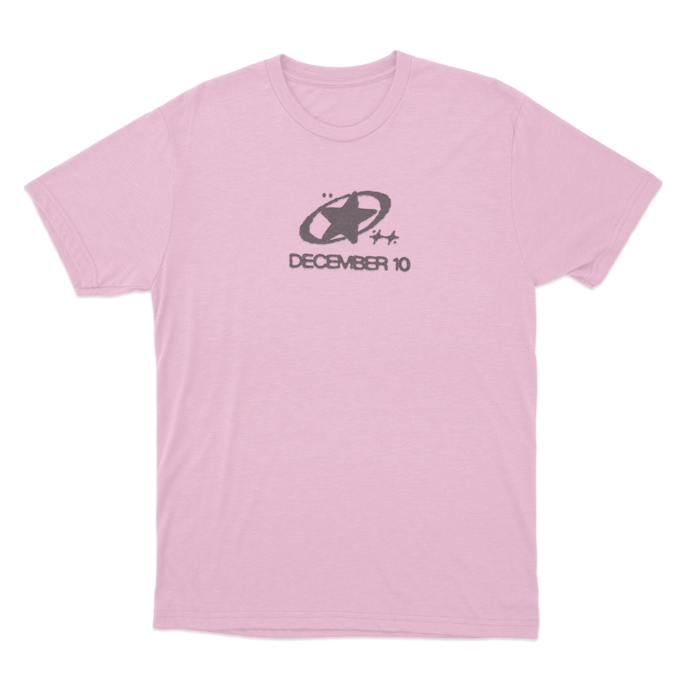 December 10 Planet Star Unisex T Shirt Pink December 10 Planet Star Unisex T Shirt Pink