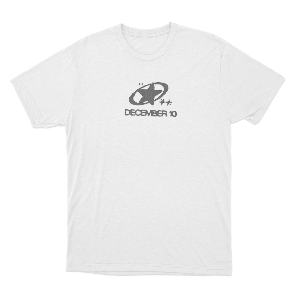 December 10 Planet Star Unisex T Shirt White December 10 Planet Star Unisex T Shirt White